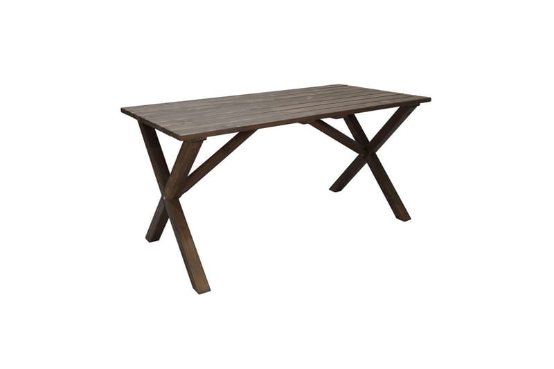 Utomhusmöbelgrupp 150 cm Bord & 4 Merida grå stolar Brun - Brun - Utemöbler & utemiljö - Utegrupp - Matgrupp utomhus