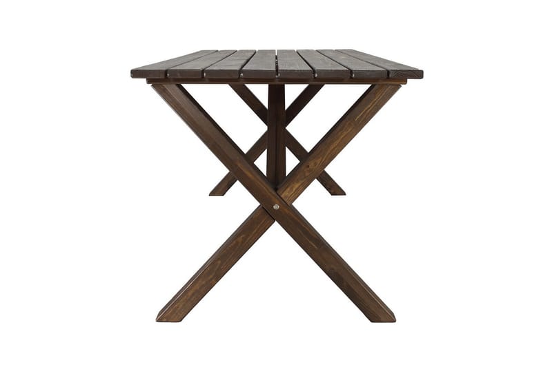 Utomhusmöbelgrupp 150 cm Bord & 4 Merida grå stolar Brun - Brun - Utemöbler & utemiljö - Utegrupp - Matgrupp utomhus