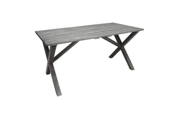 Utomhusmöbelgrupp 150 cm Bord & 4 Merida grå stolar Grå - Grå - Utemöbler & utemiljö - Utegrupp - Matgrupp utomhus