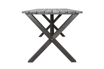 Utomhusmöbelgrupp 150 cm Bord & 4 Merida grå stolar Grå - Grå - Utemöbler & utemiljö - Utegrupp - Matgrupp utomhus