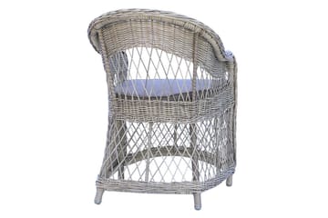 Utomhusmöbelgrupp 150 cm Bord & 4 Merida grå stolar Svart - Svart - Utemöbler & utemiljö - Utegrupp - Matgrupp utomhus