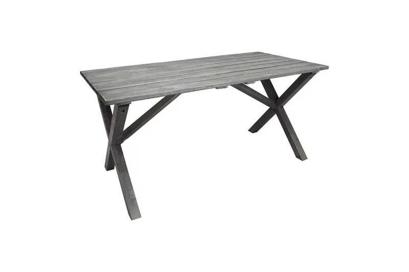 Utomhusmöbelgrupp 150 cm Bord & 4 Merida naturell stolar Grå - Grå - Utemöbler & utemiljö - Utegrupp - Matgrupp utomhus