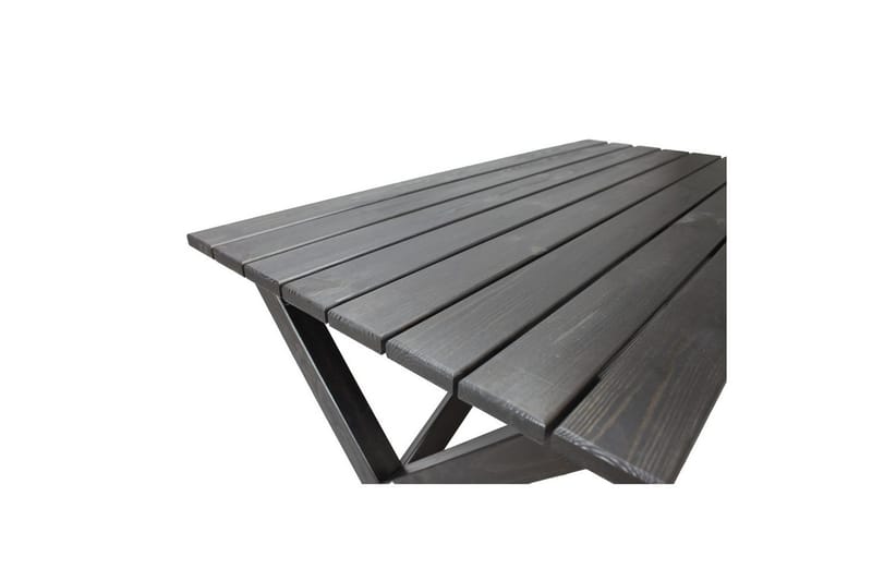 Utomhusmöbelgrupp 150 cm Bord & 4 Merida naturell stolar Svart - Svart - Utemöbler & utemiljö - Utegrupp - Matgrupp utomhus