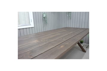 Utomhusmöbelgrupp 190 cm Bord & 6 Belize grå stolar Brun - Brun - Utemöbler & utemiljö - Utegrupp - Matgrupp utomhus