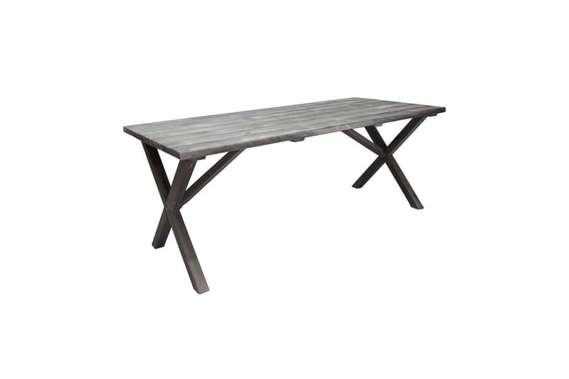 Utomhusmöbelgrupp 190 cm Bord & 6 Belize grå stolar Grå - Grå - Utemöbler & utemiljö - Utegrupp - Matgrupp utomhus