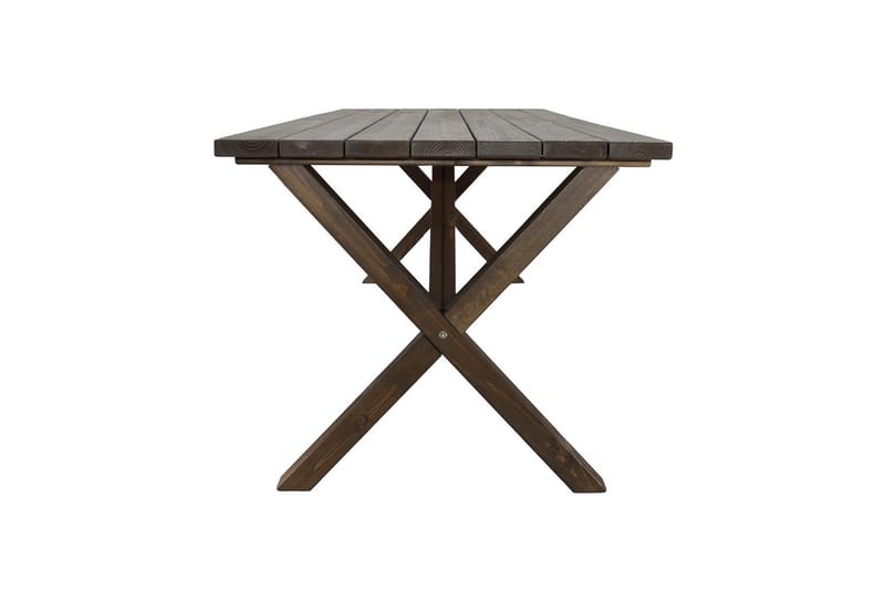 Utomhusmöbelgrupp 190 cm Bord & 6 Belize naturell stolar Brun - Brun - Utemöbler & utemiljö - Utegrupp - Matgrupp utomhus