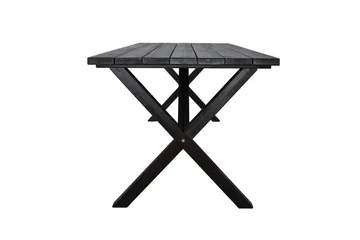 Utomhusmöbelgrupp 190 cm Bord & 6 Belize naturell stolar Svart - Svart - Utemöbler & utemiljö - Utegrupp - Matgrupp utomhus