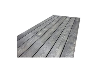 Utomhusmöbelgrupp 190 cm Bord & 6 Levanto grå stolar Grå - Grå - Utemöbler & utemiljö - Utegrupp - Matgrupp utomhus