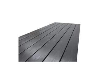 Utomhusmöbelgrupp 190 cm Bord & 6 Merida naturell stolar Svart - Svart - Utemöbler & utemiljö - Utegrupp - Matgrupp utomhus