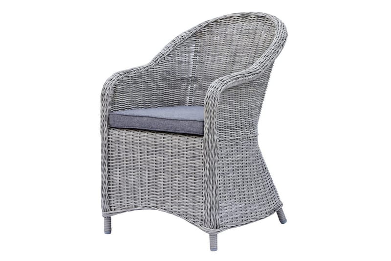 Utomhusmöbelgrupp 220 cm bord & 6 Belize grå stolar Brun - Brun - Utemöbler & utemiljö - Utegrupp - Matgrupp utomhus