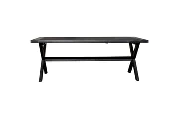 Utomhusmöbelgrupp 220 cm bord & 6 Belize naturell stolar Svart - Svart - Utemöbler & utemiljö - Utegrupp - Matgrupp utomhus