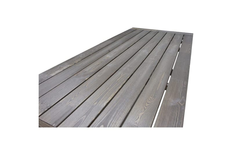 Utomhusmöbelgrupp 220 cm Bord & 6 Levanto grå stolar Brun - Brun - Utemöbler & utemiljö - Utegrupp - Matgrupp utomhus