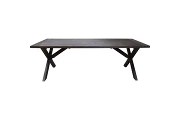 Utomhusmöbelgrupp 220 cm bord & 6 Merida grå stolar Brun - Brun - Utemöbler & utemiljö - Utegrupp - Matgrupp utomhus