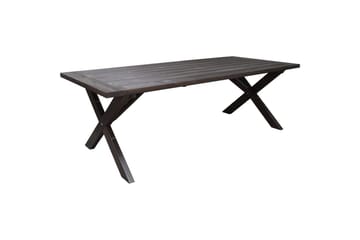 Utomhusmöbelgrupp 220 cm bord & 6 Merida naturell stolar Brun - Brun - Utemöbler & utemiljö - Utegrupp - Matgrupp utomhus