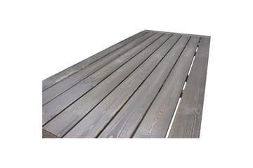 Utomhusmöbelgrupp 220 cm bord & 6 Merida naturell stolar Brun - Brun - Utemöbler & utemiljö - Utegrupp - Matgrupp utomhus