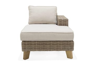 Utomhusmöbelgrupp Bahamas 2-sits & schäslong vänster soffbord 110 cm - Mörkgrå - Utemöbler & utemiljö - Utegrupp - Soffgrupp utomhus