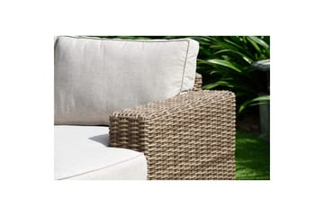 Utomhusmöbelgrupp Bahamas 2-sits & schäslong vänster soffbord 110 cm - Mörkgrå - Utemöbler & utemiljö - Utegrupp - Soffgrupp utomhus