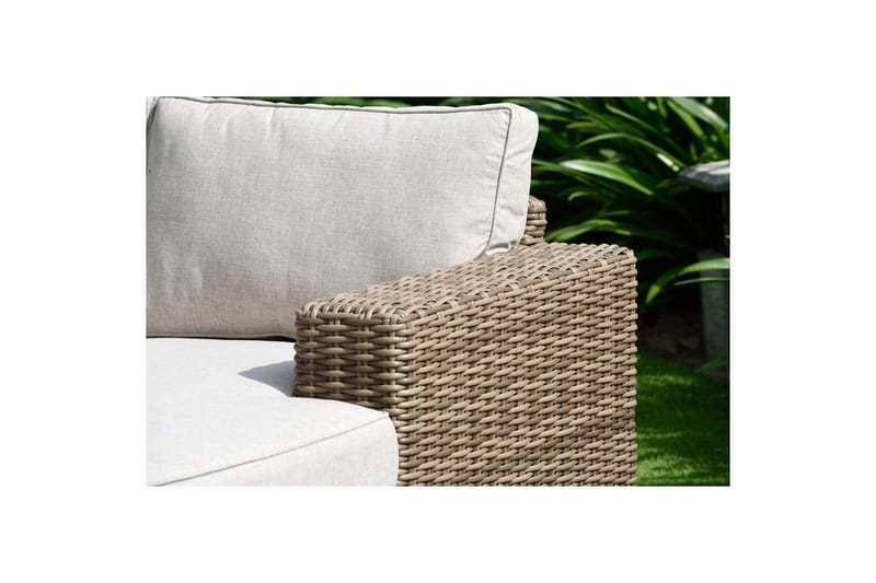 Utomhusmöbelgrupp Bahamas 2-sits & schäslong vänster soffbord 110 cm - Mörkgrå - Utemöbler & utemiljö - Utegrupp - Soffgrupp utomhus