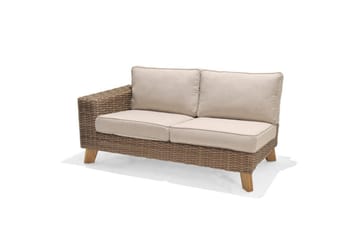 Utomhusmöbelgrupp Bahamas 2-sits & schäslong vänster soffbord 110 cm - Mörkgrå - Utemöbler & utemiljö - Utegrupp - Soffgrupp utomhus