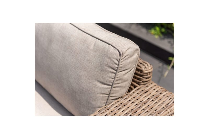 Utomhusmöbelgrupp Bahamas 2-sits & schäslong vänster soffbord 110 cm - Mörkgrå - Utemöbler & utemiljö - Utegrupp - Soffgrupp utomhus