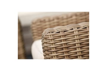 Utomhusmöbelgrupp Bahamas 2-sits & schäslong vänster soffbord 110 cm - Mörkgrå - Utemöbler & utemiljö - Utegrupp - Soffgrupp utomhus