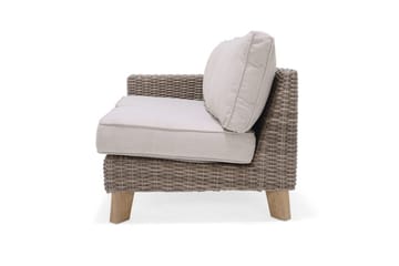 Utomhusmöbelgrupp Bahamas 2-sits & schäslong vänster soffbord 110 cm - Mörkgrå - Utemöbler & utemiljö - Utegrupp - Soffgrupp utomhus