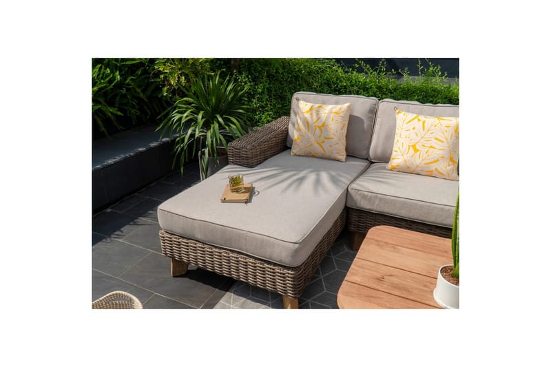 Utomhusmöbelgrupp Lifestyle Garden Bahamas 2-sits & schäslong höger soffbord 110 - Utemöbler & utemiljö - Utegrupp - Soffgrupp utomhus