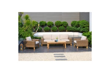 Utomhusmöbelgrupp Lifestyle Garden Bahamas 2 x soffstol & 3-sits & soffbord 140 - Utemöbler & utemiljö - Utegrupp - Soffgrupp utomhus