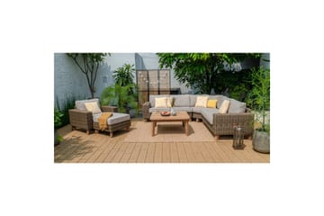 Utomhusmöbelgrupp Lifestyle Garden Barbados 2-sits vänster&höger & hörnstol & soffbord 100 - Utemöbler & utemiljö - Utegrupp - Soffgrupp utomhus