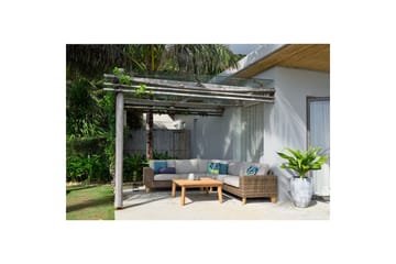 Utomhusmöbelgrupp Lifestyle Garden Barbados 2-sits vänster&höger & hörnstol & soffbord 100 - Utemöbler & utemiljö - Utegrupp - Soffgrupp utomhus