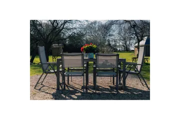 Utomhusmöbelgrupp Lifestyle Garden Solana 163 cm 4 carverstolar + 2 pos. fotölj - 4 carverstolar + 2 pos. fotölj - Utemöbler & utemiljö - Utegrupp - Matgrupp utomhus