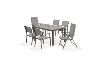 Utomhusmöbelgrupp Lifestyle Garden Solana 163 cm 4 carverstolar + 2 pos. fotölj - 4 carverstolar + 2 pos. fotölj - Utemöbler & utemiljö - Utegrupp - Matgrupp utomhus