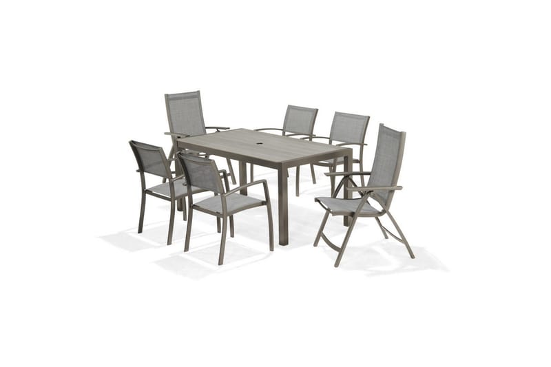 Utomhusmöbelgrupp Lifestyle Garden Solana 163 cm 4 carverstolar + 2 pos. fotölj - 4 carverstolar + 2 pos. fotölj - Utemöbler & utemiljö - Utegrupp - Matgrupp utomhus