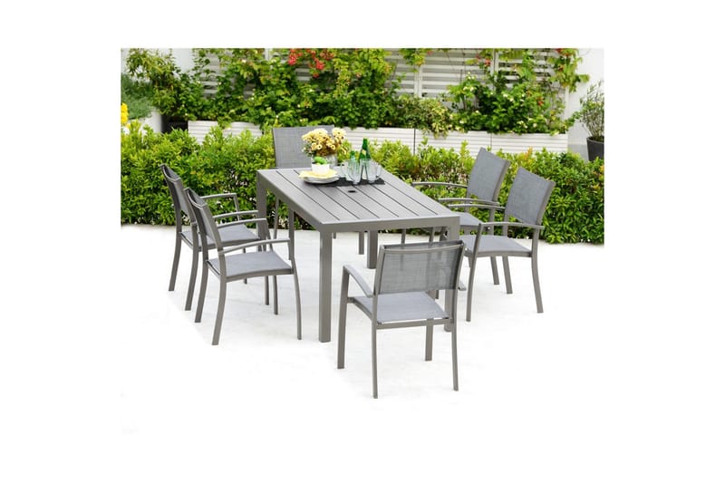 Utomhusmöbelgrupp Lifestyle Garden Solana 163 cm 4 carverstolar - 4 carverstolar - Utemöbler & utemiljö - Utegrupp - Matgrupp utomhus