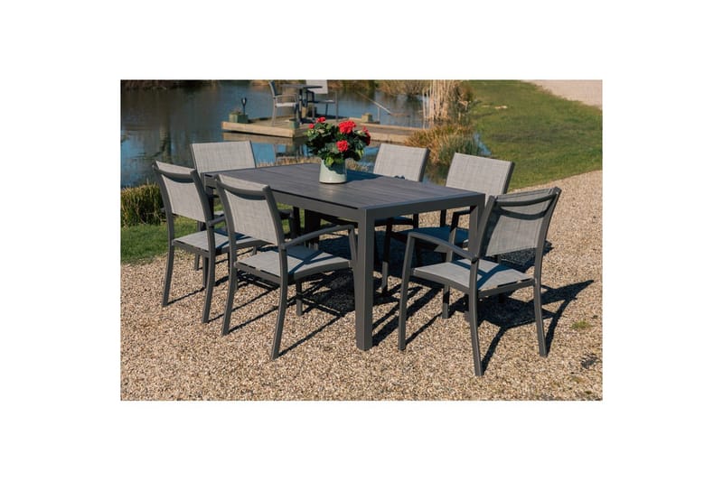 Utomhusmöbelgrupp Lifestyle Garden Solana 163 cm 6 carverstolar - 6 carverstolar - Utemöbler & utemiljö - Utegrupp - Matgrupp utomhus