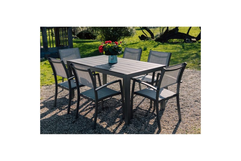 Utomhusmöbelgrupp Lifestyle Garden Solana 163 cm 6 carverstolar - 6 carverstolar - Utemöbler & utemiljö - Utegrupp - Matgrupp utomhus
