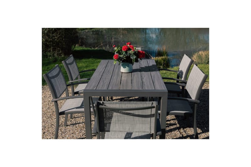 Utomhusmöbelgrupp Lifestyle Garden Solana 163 cm 6 carverstolar - 6 carverstolar - Utemöbler & utemiljö - Utegrupp - Matgrupp utomhus