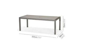 Utomhusmöbelgrupp Lifestyle Garden Solana 201 cm 6 carverstolar + 2 pos. fotölj - 6 carverstolar + 2 pos. fotölj - Utemöbler & utemiljö - Utegrupp - Matgrupp utomhus