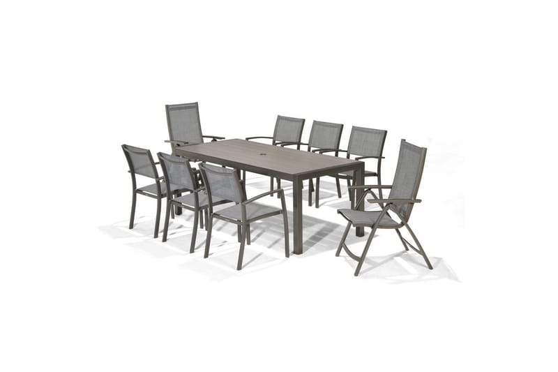 Utomhusmöbelgrupp Lifestyle Garden Solana 201 cm 6 carverstolar + 2 pos. fotölj - 6 carverstolar + 2 pos. fotölj - Utemöbler & utemiljö - Utegrupp - Matgrupp utomhus