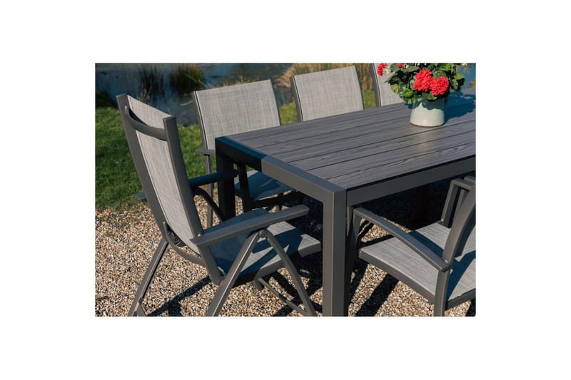 Utomhusmöbelgrupp Lifestyle Garden Solana 201 cm 6 carverstolar + 2 pos. fotölj - 6 carverstolar + 2 pos. fotölj - Utemöbler & utemiljö - Utegrupp - Matgrupp utomhus