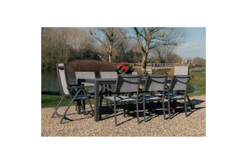 Utomhusmöbelgrupp Lifestyle Garden Solana 201 cm 6 carverstolar + 2 pos. fotölj - 6 carverstolar + 2 pos. fotölj - Utemöbler & utemiljö - Utegrupp - Matgrupp utomhus