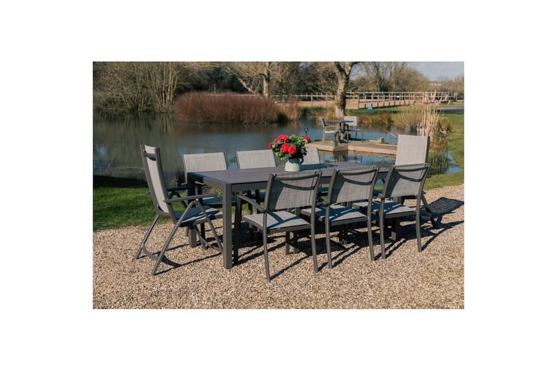 Utomhusmöbelgrupp Lifestyle Garden Solana 201 cm 6 carverstolar - 6 carverstolar - Utemöbler & utemiljö - Utegrupp - Matgrupp utomhus