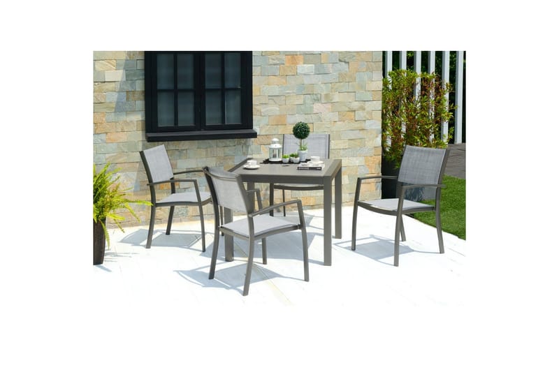 Utomhusmöbelgrupp Lifestyle Garden Solana 88 cm 4 carverstolar - 4 carverstolar - Utemöbler & utemiljö - Utegrupp - Matgrupp utomhus