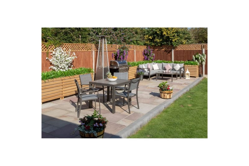 Utomhusmöbelgrupp Lifestyle Garden Solana 88 cm 4 carverstolar - 4 carverstolar - Utemöbler & utemiljö - Utegrupp - Matgrupp utomhus