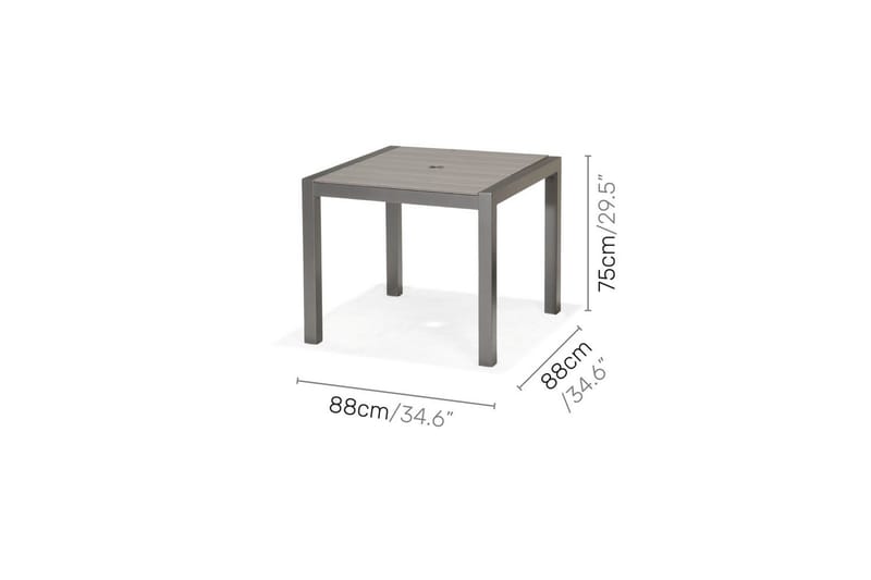 Utomhusmöbelgrupp Lifestyle Garden Solana 88 cm 4 carverstolar - 4 carverstolar - Utemöbler & utemiljö - Utegrupp - Matgrupp utomhus