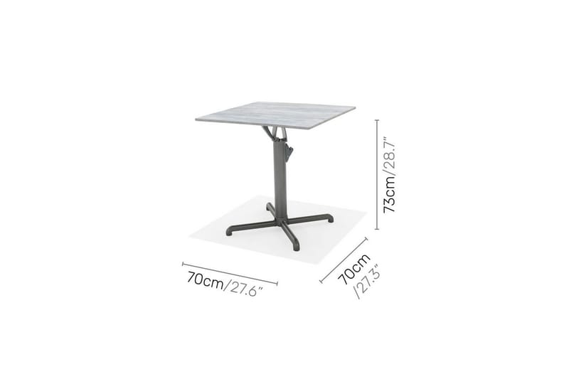 Utomhusmöbelgrupp Lifestyle Garden Solana bistro bord + 2 x pos. fotölj - Utemöbler & utemiljö - Utegrupp - Cafegrupp & cafeset