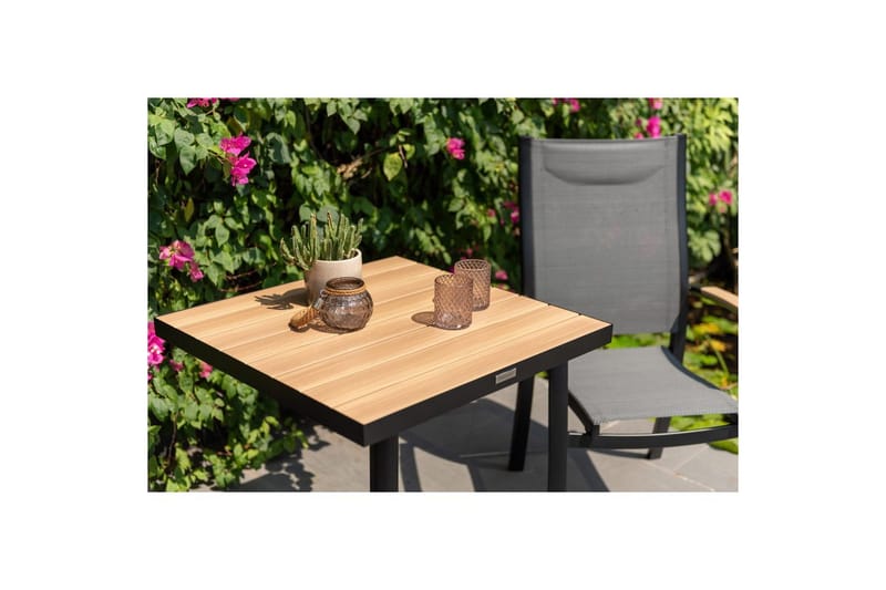 Utomhusmöbelgrupp Lifestyle Garden Panama 2x stapelbarfotölj & bistro bord - Utemöbler & utemiljö - Utegrupp - Cafegrupp & cafeset