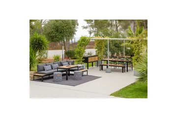 Utomhusmöbelgrupp Lifestyle Garden Portals 2-sits & 3-sits modulsoffa & soffbord - Utemöbler & utemiljö - Utegrupp - Soffgrupp utomhus