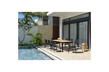 Utomhusmöbelgrupp Lifestyle Garden Portals 209 cm 8 lite carverstolar - 8 lite carverstolar - Utemöbler & utemiljö - Utegrupp - Matgrupp utomhus