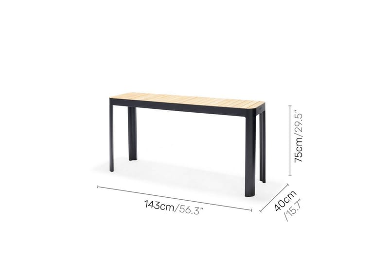 Utomhusmöbelgrupp Lifestyle Garden Portals balcony bord & bänk - Utemöbler & utemiljö - Utegrupp - Cafegrupp & cafeset